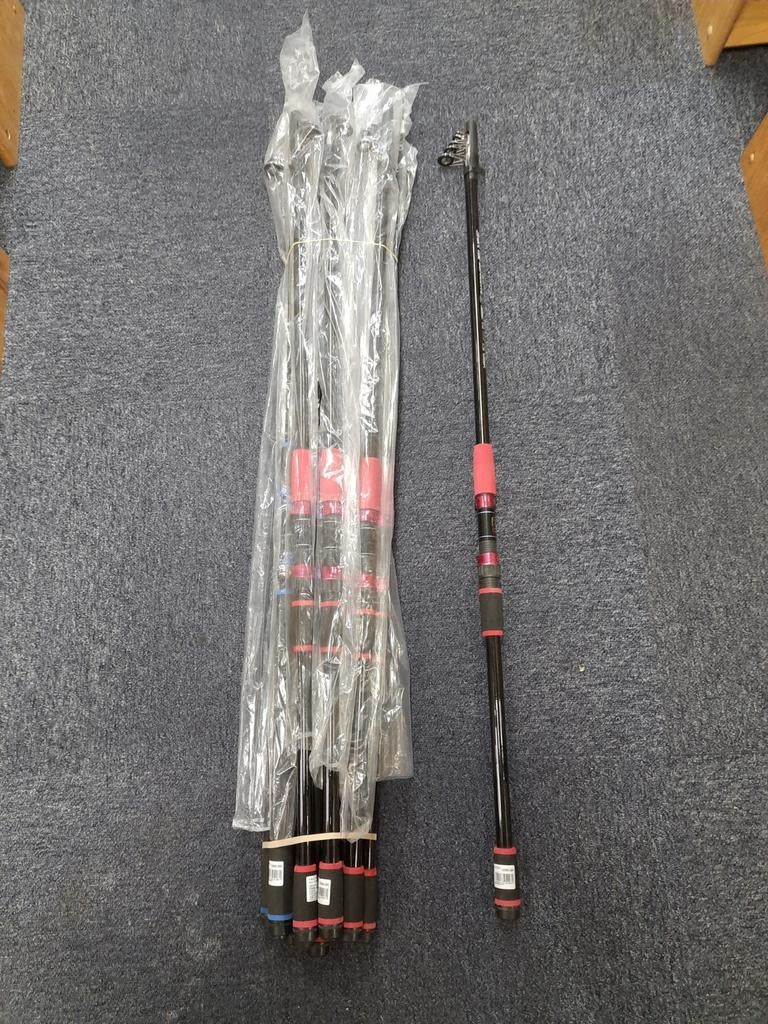 12 telescoop werphengels 3.90m 15gram nieuw, Werphengel, Nieuw, Ophalen of Verzenden, Nvt@nvt.com