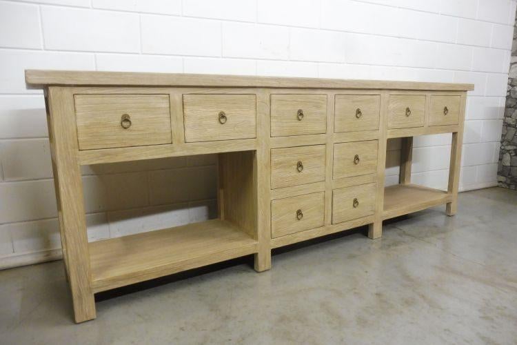 Groot landelijk dressoir 250cm, Nieuw, Ophalen of Verzenden, Landelijk, 200 cm of meer