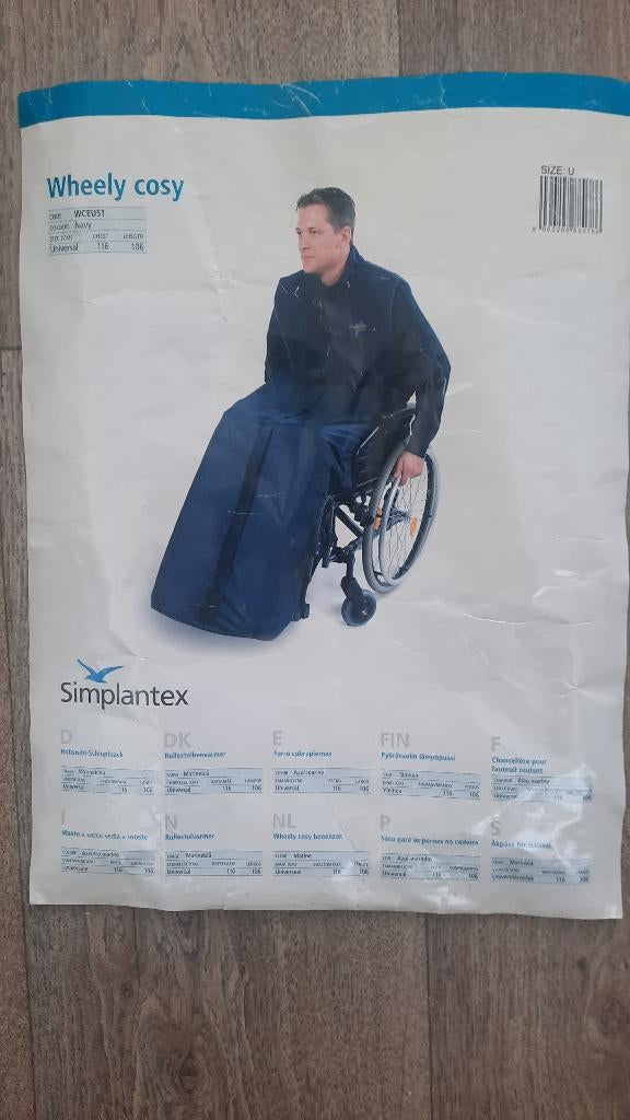 Simplantex Universele voetenzak, Verzenden, Zo goed als nieuw, Duwrolstoel
