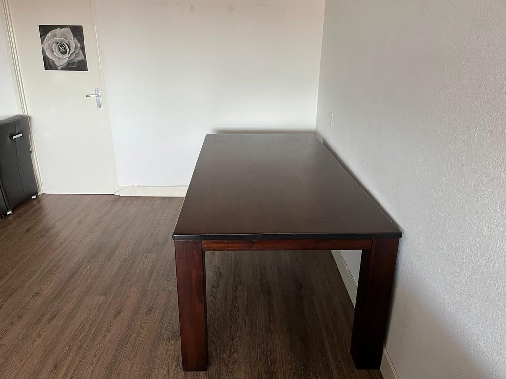 Mooie eikenhouten tafel - 200x100 cm, Ophalen, Gebruikt, 100 tot 150 cm, Eikenhout