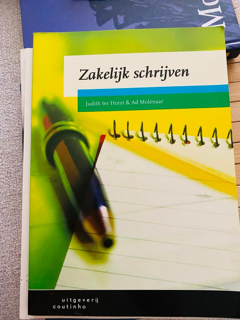 Zakelijk Schrijven - Judith ter Horst & Ad Molenaar, Boeken, Ophalen of Verzenden, Zo goed als nieuw, HBO