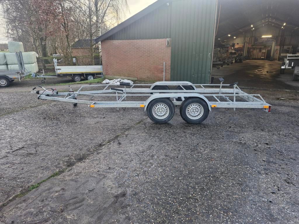 Boottrailer 1700kg - Tandemas, Ophalen, Gebruikt, 1500 tot 3000 kg, Melro