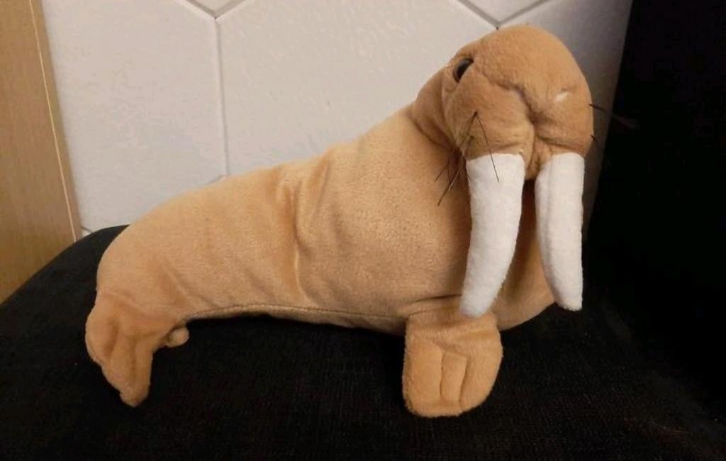 Walrus knuffel middelmatige grootte, Kinderen en Baby's, Speelgoed | Knuffels en Pluche, Ophalen of Verzenden, Zo goed als nieuw