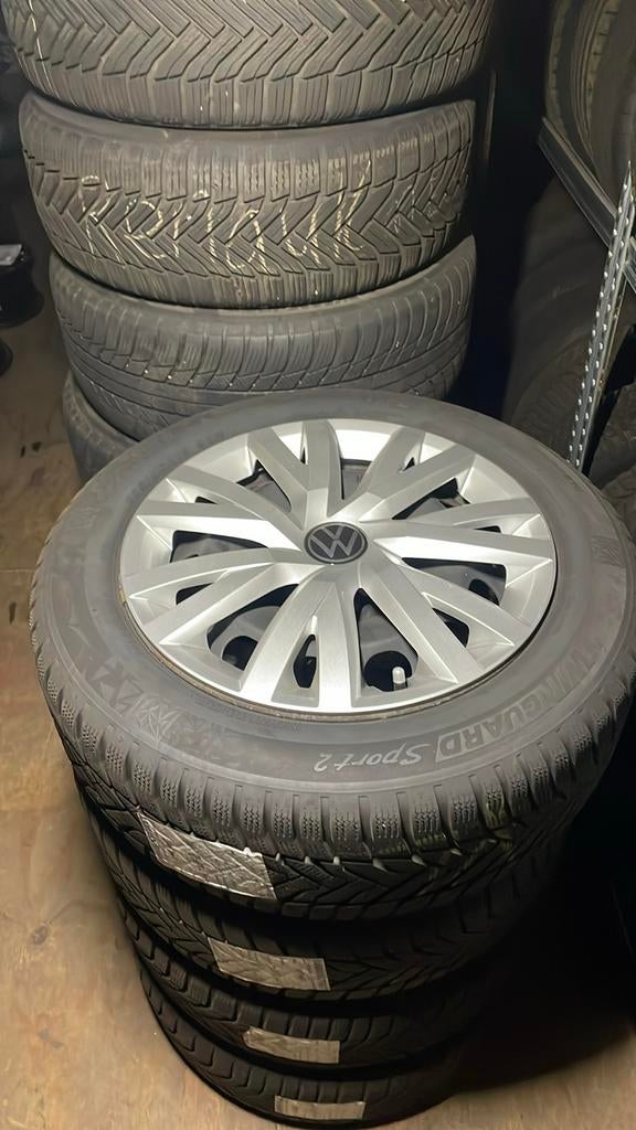 16” winterset VW Golf 8, Ophalen, Gebruikt, 16 inch, Banden en Velgen