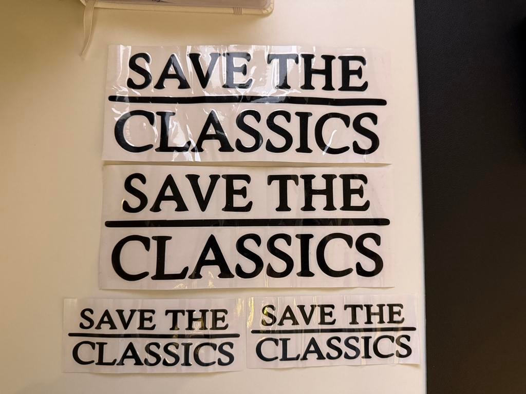 Volkswagen vw Porsche Save The Classics, Auto diversen, Autostickers, Ophalen