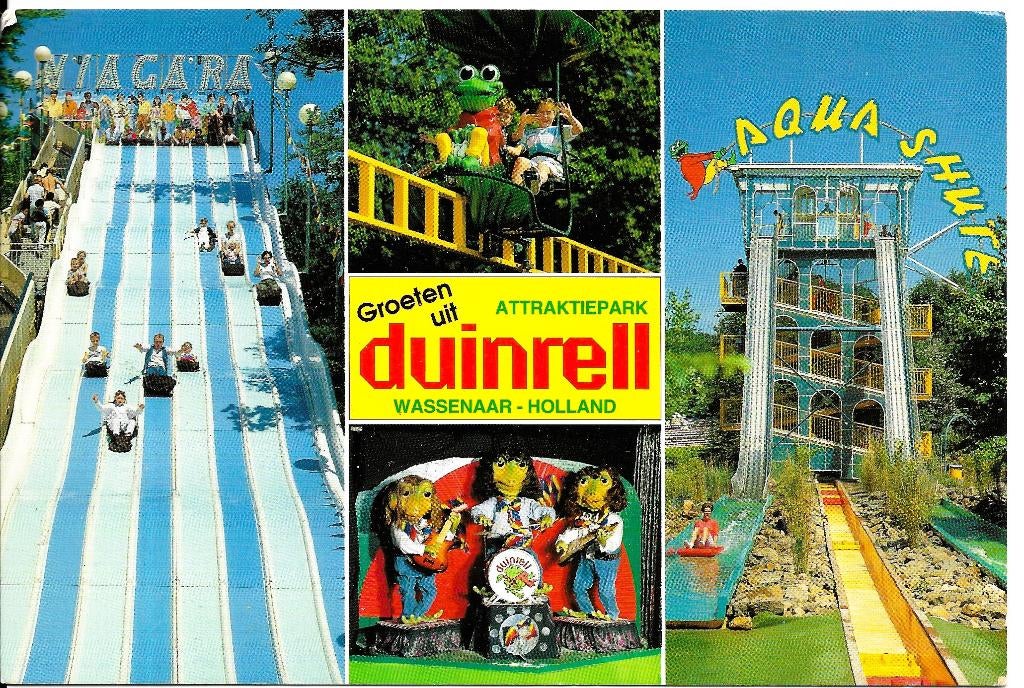 Ansichtkaart	Wassenaar	Duinrell	4-luik, Verzenden, 1980 tot heden, Gelopen, Zuid-Holland