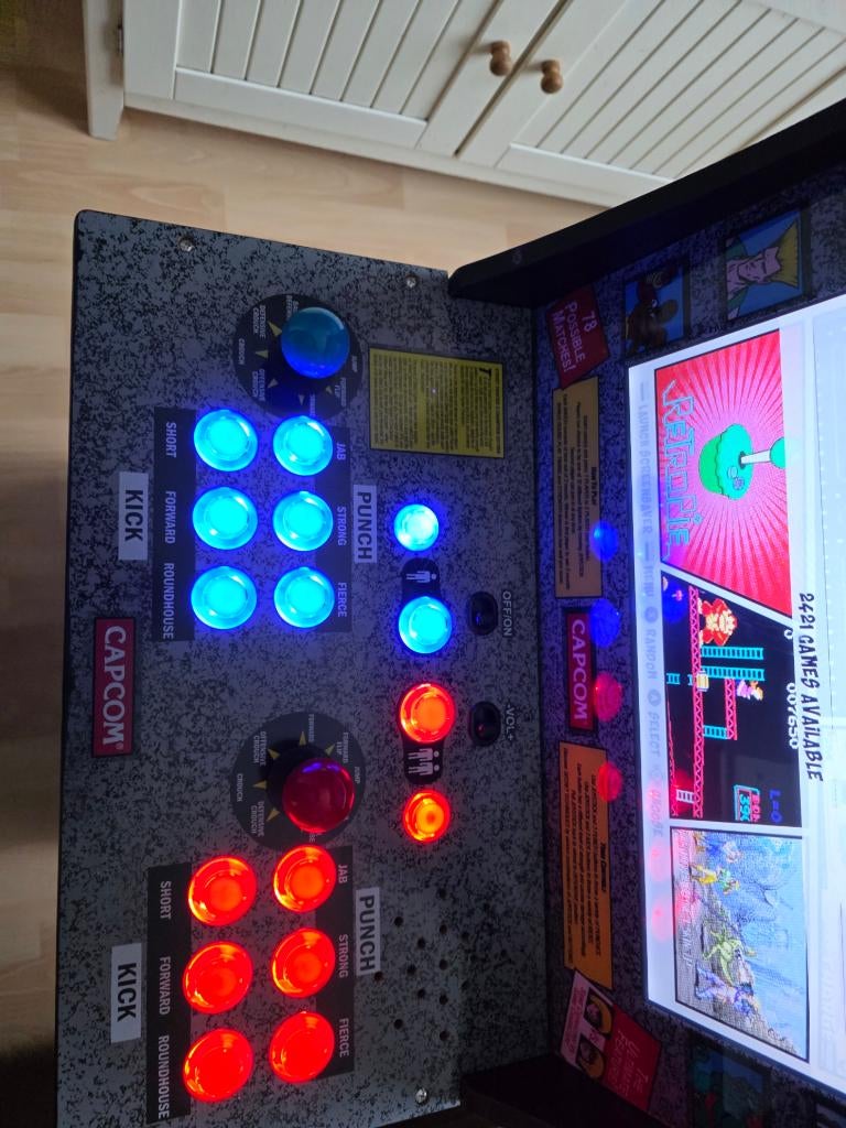Arcade 1up StreetfighterII edition gemodificeerd, Spelcomputers en Games, Spelcomputers | Overige, Ophalen, Overige merken, Refurbished