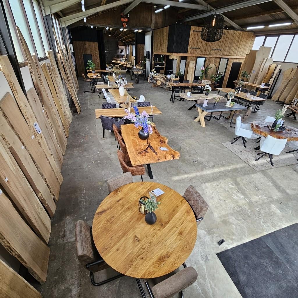 Eettafels | Massief Nederlands Hout | Uniek & Op Maat, Vijf personen of meer, Overige vormen, Overige houtsoorten, Nieuw
