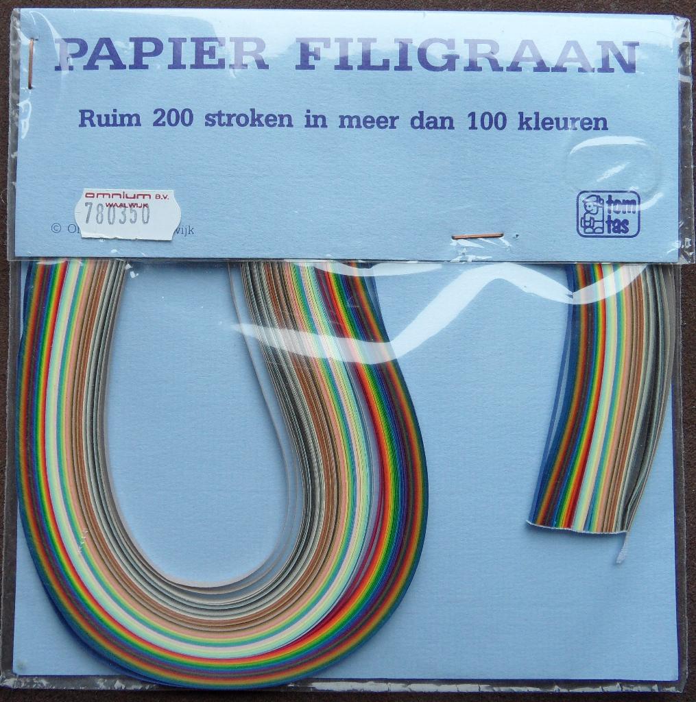 Quilling – papierfiligraanstroken regenboog kleuren 3mm, Ophalen of Verzenden, Nieuw