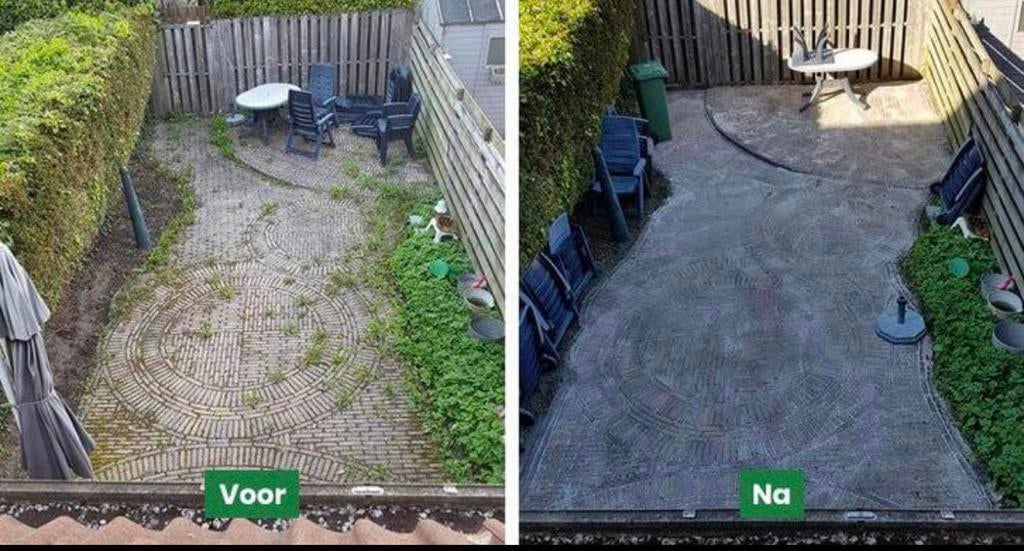 Tuin tegels schoonspuiten? En je onkruiden laten verwijderen, Tuinonderhoud of Snoeiwerk