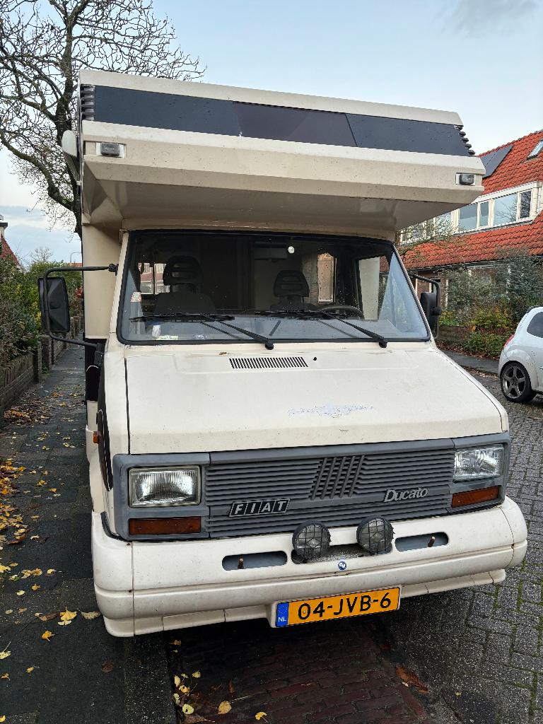 Hobby Alkoof Camper Fiat Ducato, Caravans en Kamperen, Campers, Luifel, Alkoof, Reservewiel, Treinzit