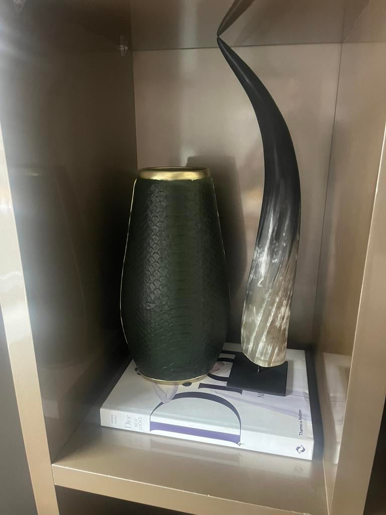Richmond vaas, Huis en Inrichting, Woonaccessoires | Vazen, Ophalen of Verzenden, Minder dan 50 cm, Groen, Glas