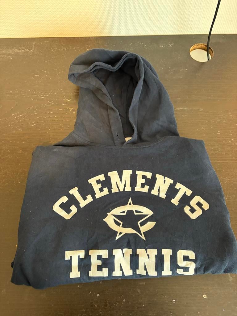 Donkerblauwe gildan Clements Tennis Hoodie, Kleding | Heren, Truien en Vesten, Gedragen, Maat 48/50 (M), Blauw, Ophalen of Verzenden