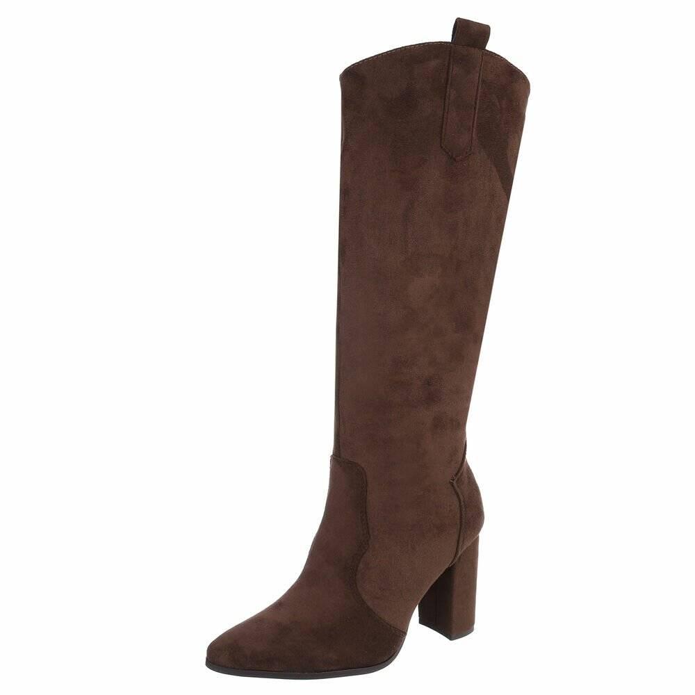 Dames hoge laarzen high heels bruin 36 37 38 39 40 41, Kleding | Dames, Schoenen, Nieuw, Hoge laarzen, Bruin, Ophalen of Verzenden