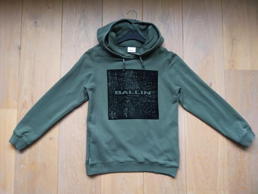Legergroene Ballin hoody / sweater maat 14 (maat 164), Kinderen en Baby's, Kinderkleding | Maat 164, Jongen of Meisje, Ophalen of Verzenden