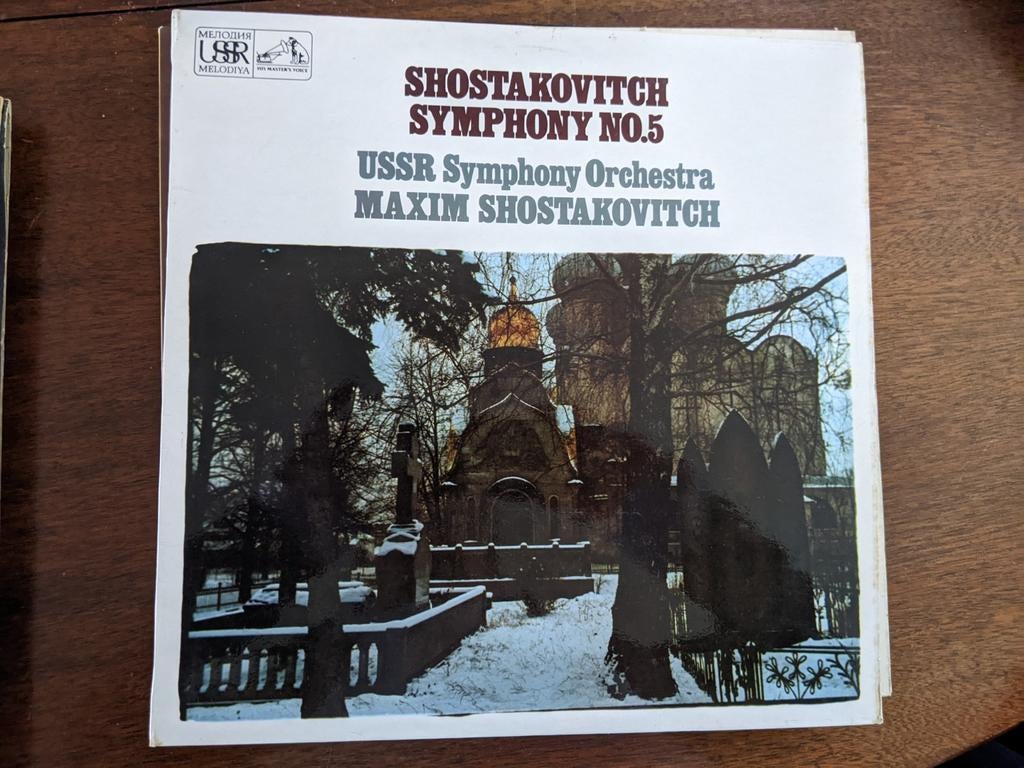 Shostakovich Symfonie No. 5 - USSR Orkest LP, Cd's en Dvd's, Vinyl | Klassiek, Verzenden, Modernisme tot heden, Zo goed als nieuw