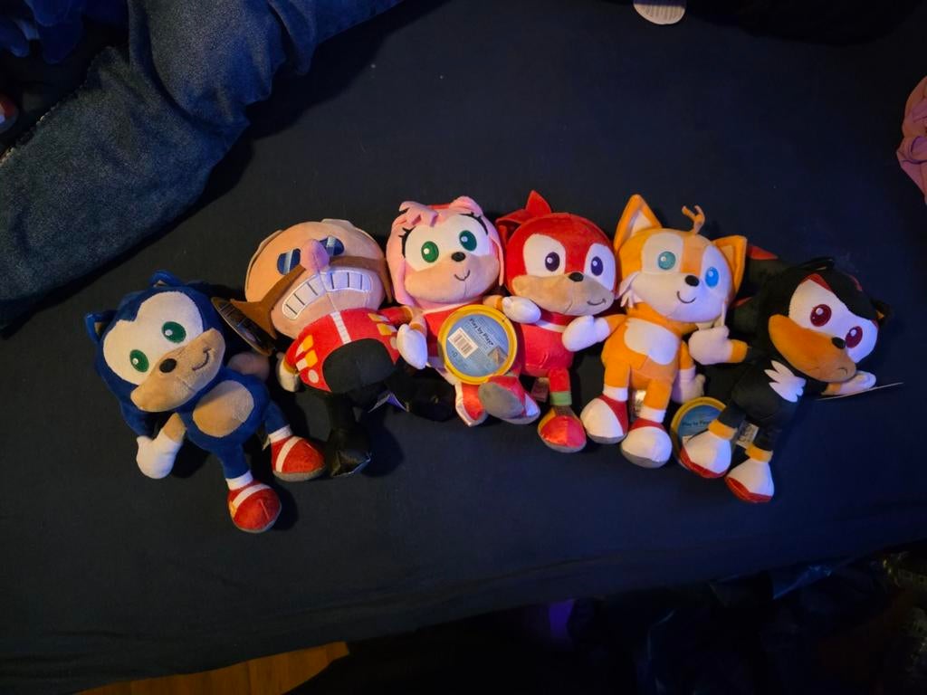 Sonic Knuffels - Complete Set!, Ophalen of Verzenden, Gebruikt