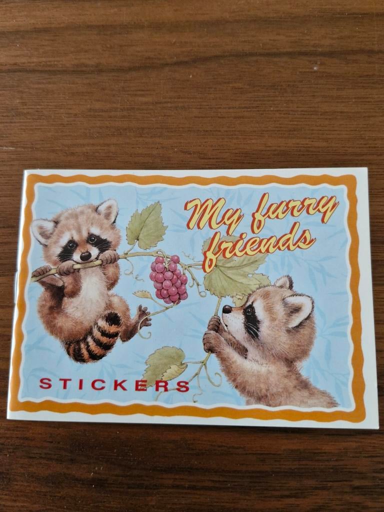 Leuke wasbeer sticker Boekje, Ophalen of Verzenden, Zo goed als nieuw, Sticker