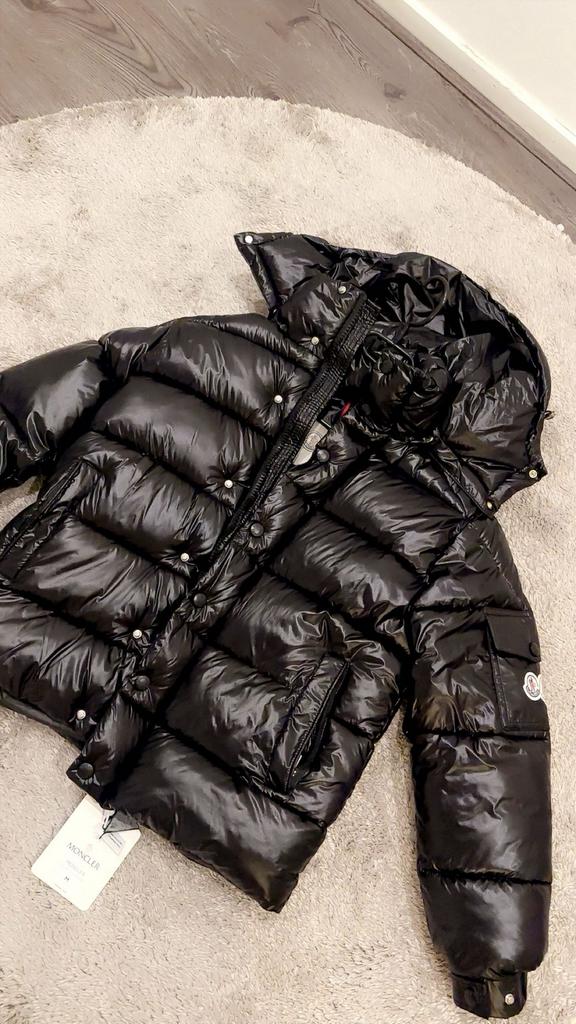 Moncler jas, Kleding | Heren, Jassen | Winter, Verzenden, Zo goed als nieuw, Maat 48/50 (M), Zwart
