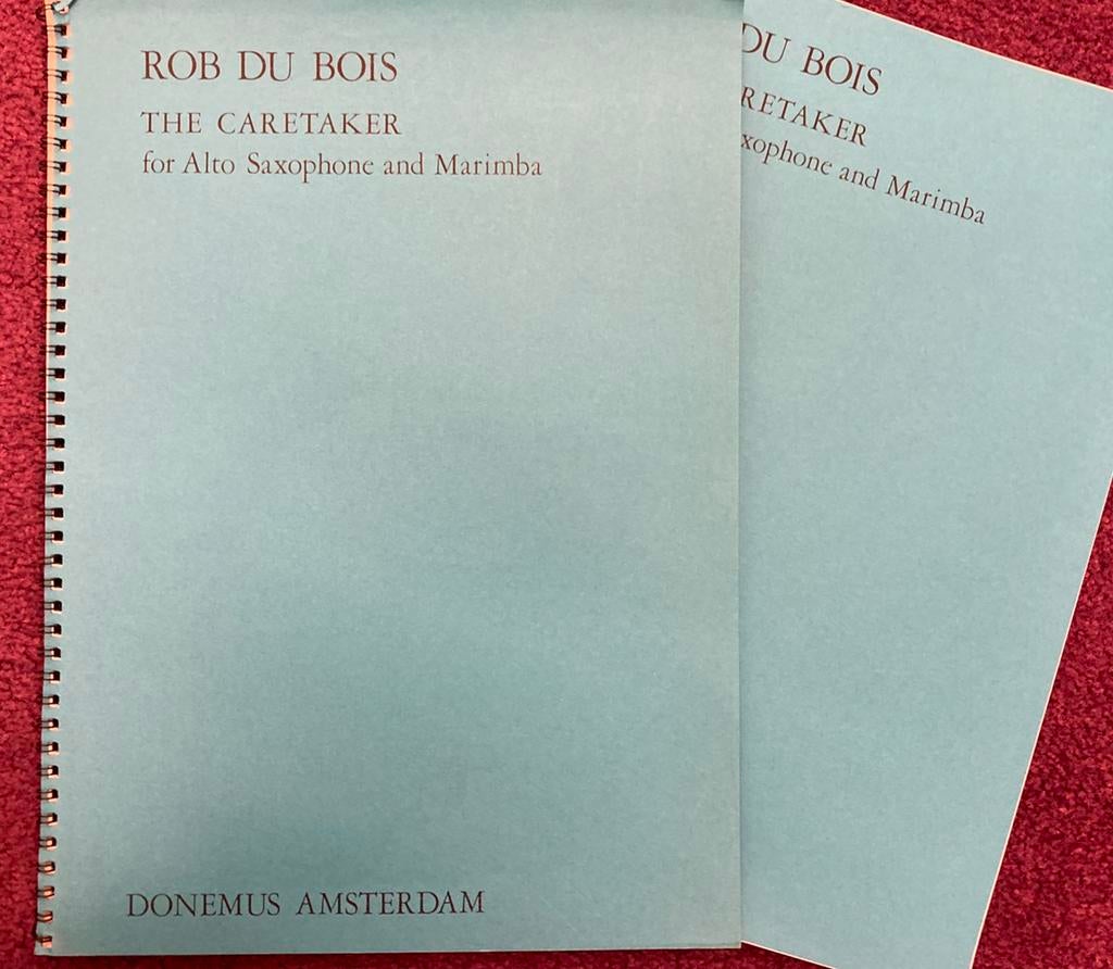 The Caretaker, Rob du Bois voor altsaxofoon en marimba, Gebruikt, Overige genres, Overige soorten, Ophalen of Verzenden