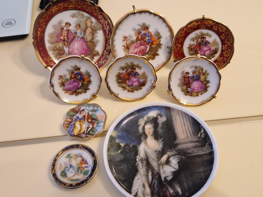 Limoges  en kaiser bordjes, Antiek en Kunst, Antiek | Porselein, Verzenden