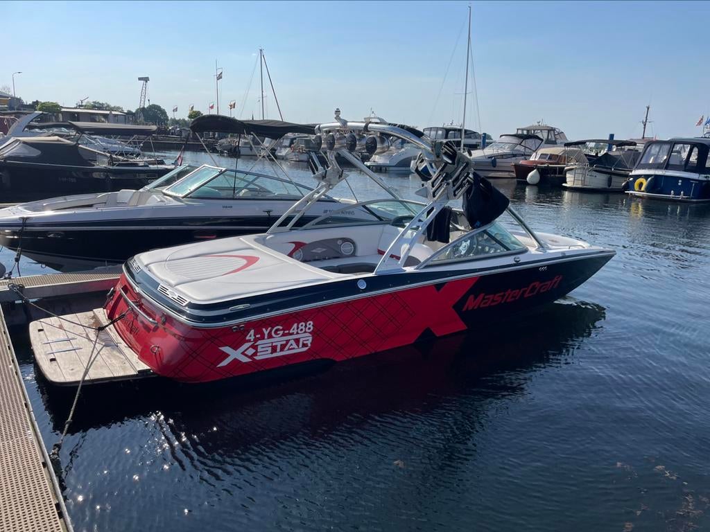Mastercraft X Star incl trailer, Ophalen, Gebruikt, Binnenboordmotor, 200 pk of meer