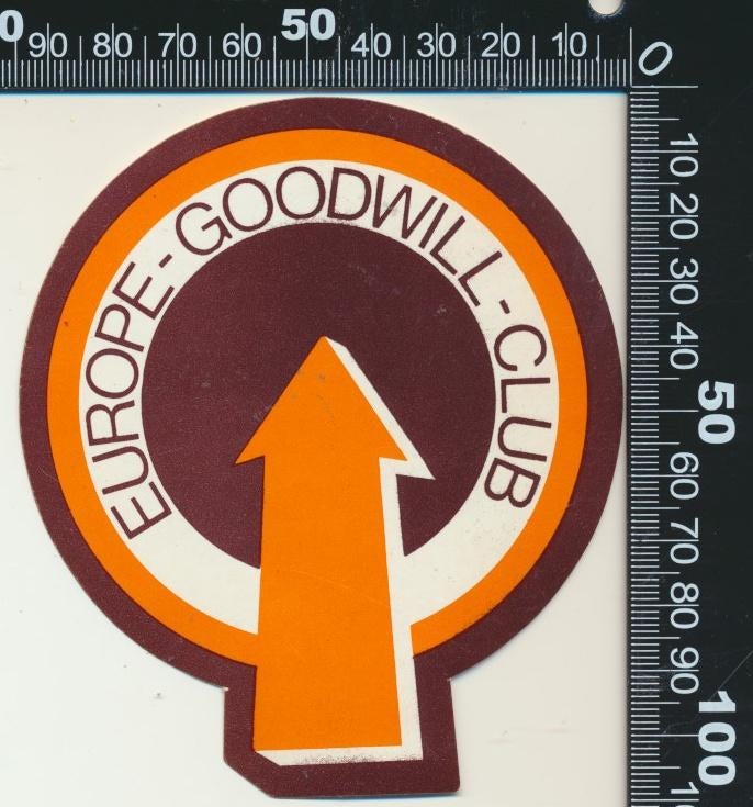 Sticker: Europe Goodwill Club, Ophalen of Verzenden, Zo goed als nieuw, Bedrijf of Vereniging