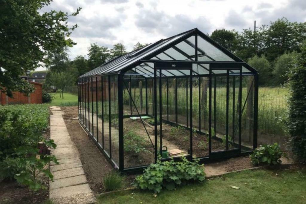 Tuinkas - R306Retro - 13,62m2 - veiligheidsglas - 306x445cm, Tuin en Terras, Kweekspullen, Nieuw, Ophalen