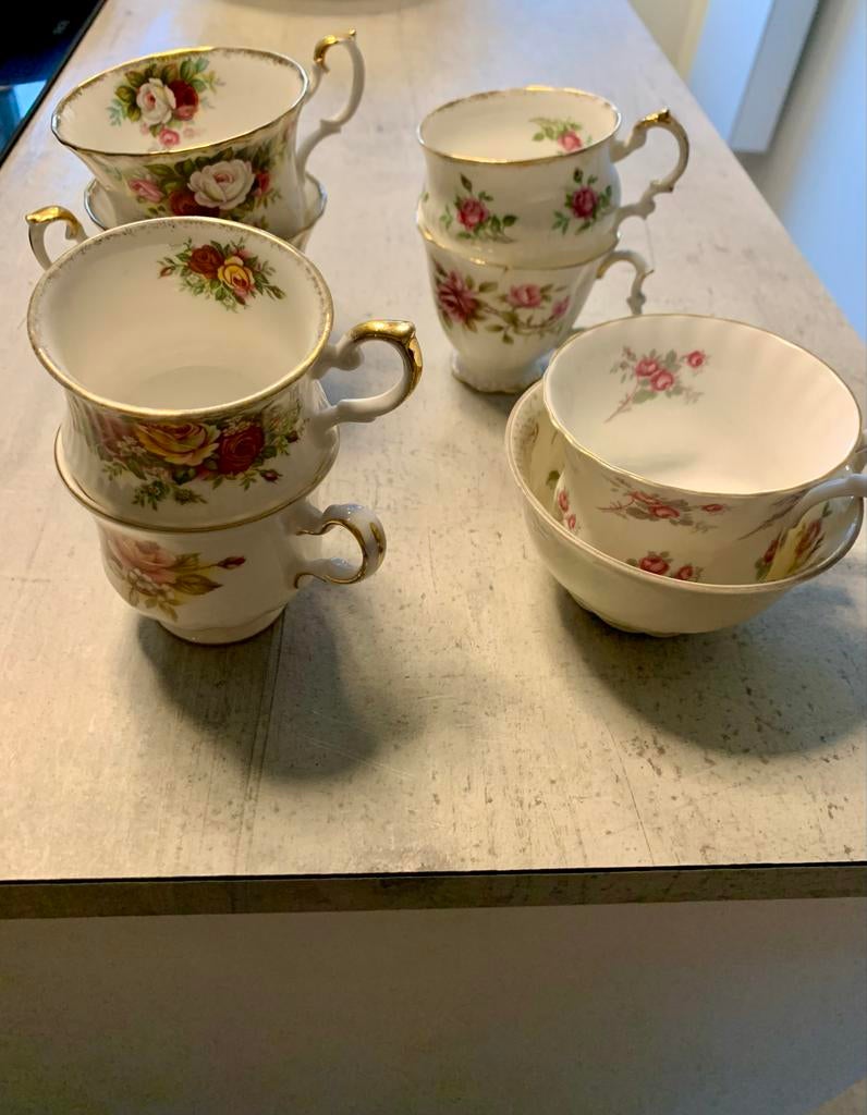 Vintage Koffie- en Theekopjes Rosina China, Royal Albert, Ophalen