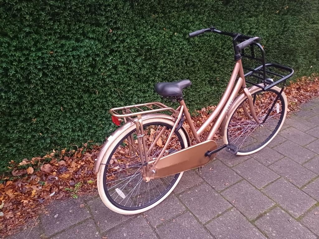 omafiets 28 inch met voordrager,FACTUUR,  GARANTIE, Altec, Versnellingen, Zo goed als nieuw, 56 cm of meer