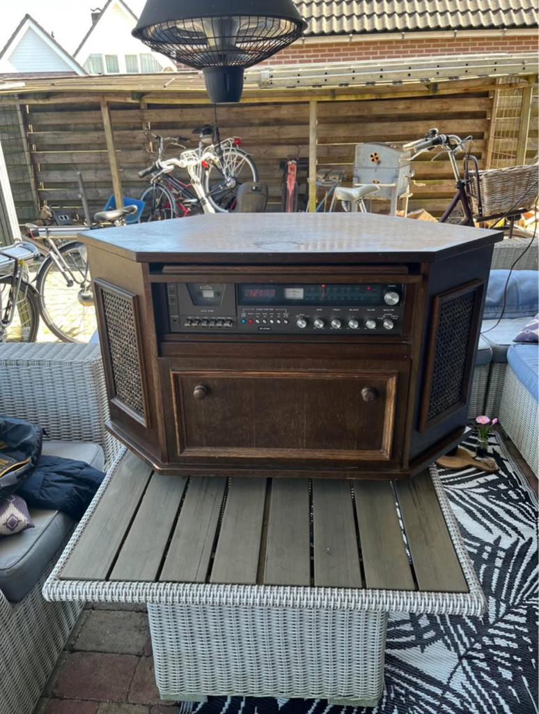 Vintage Radiomeubel, Ophalen of Verzenden, Zo goed als nieuw, Minder dan 45 cm