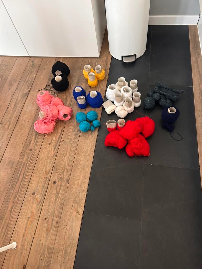 Wol, allerlei kleuren, Overige materialen, 30 cm of meer, 50 tot 150 cm, Nieuw