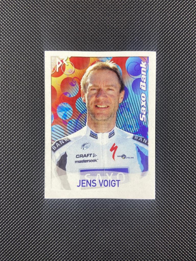 Jens Voigt Panini Sprint 2009 Sticker Saxo Bank, Verzenden, Zo goed als nieuw, Overige sporten, Poster, Plaatje of Sticker