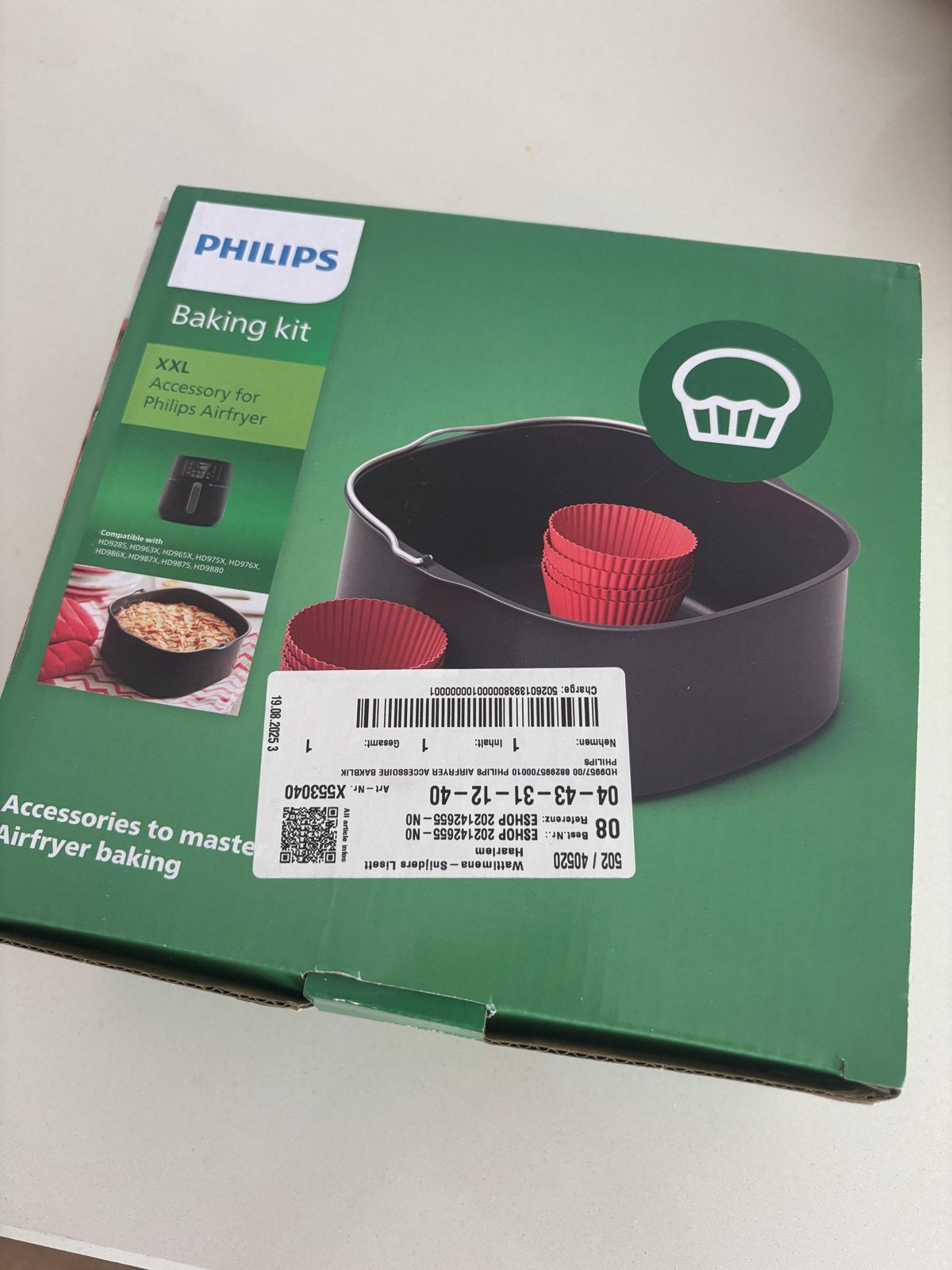 Philips Airfryer XXL Baking kit HD9957 - Nieuw in doos, Ophalen of Verzenden, Nieuw