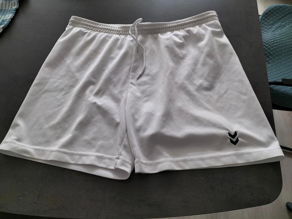 Wit Hummel sportbroekje, Ophalen of Verzenden, Gebruikt, Jongen of Meisje, Sport- of Zwemkleding