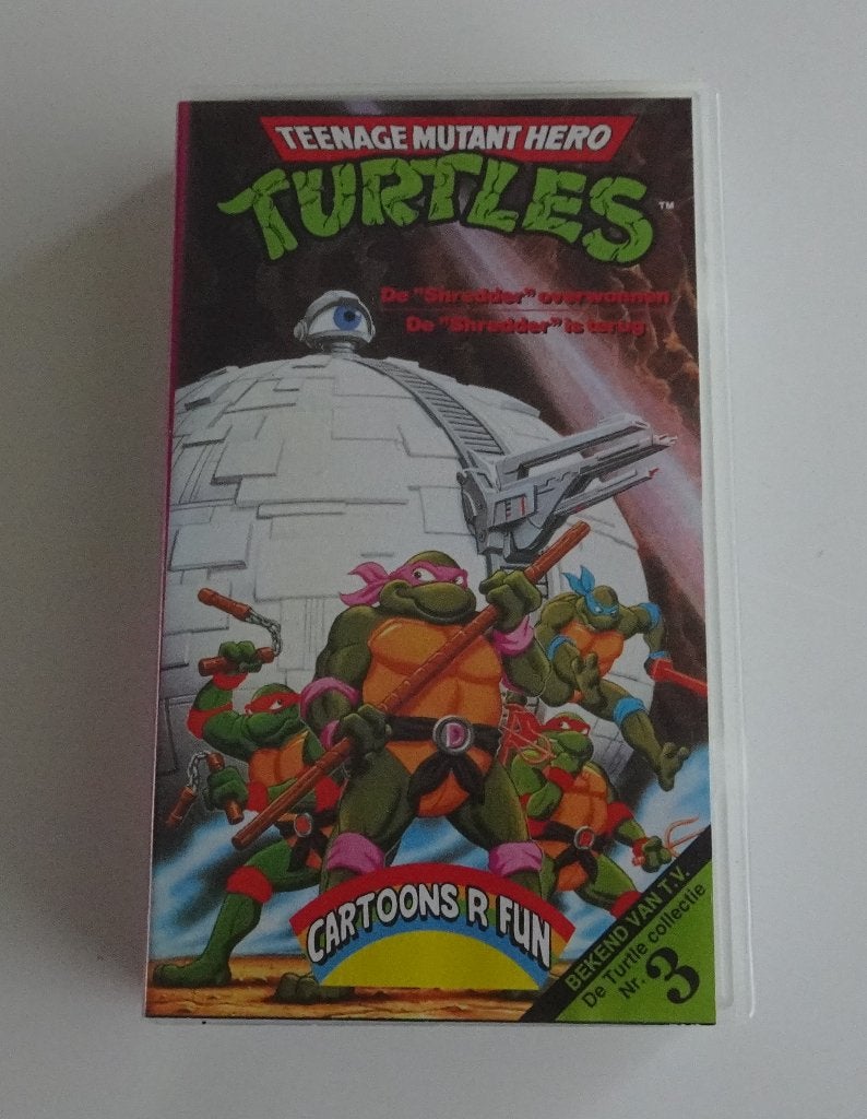 Turtles Tekenfilm op VHS 1993, Cd's en Dvd's, VHS | Kinderen en Jeugd, Alle leeftijden, Ophalen, Zo goed als nieuw