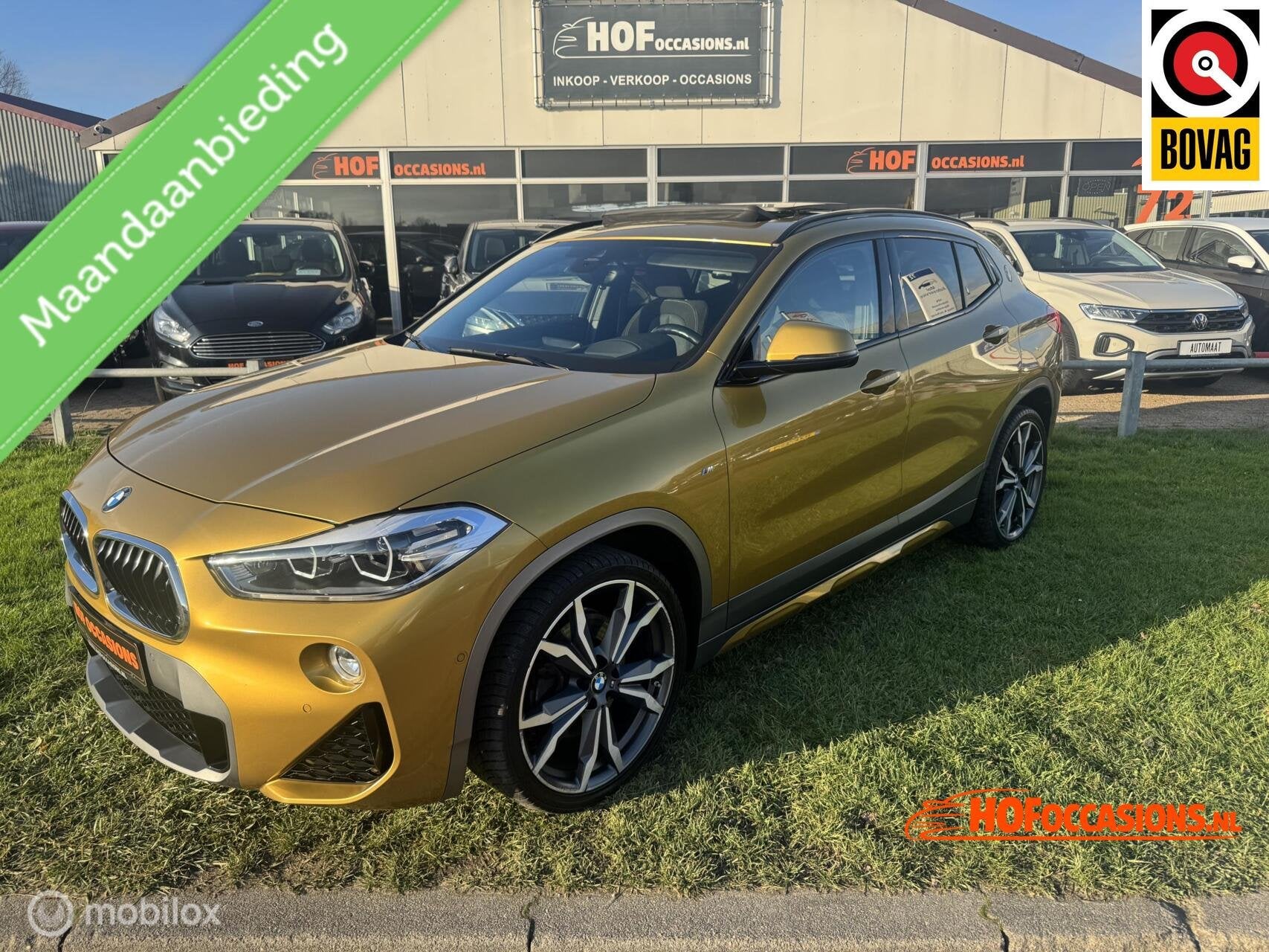 BMW X2 2.0i sDrive High Executive M SPORT/PANO/SFEER/20''LMV, Auto's, 1998 cc, Gebruikt, Zwart, Met garantie (alle)