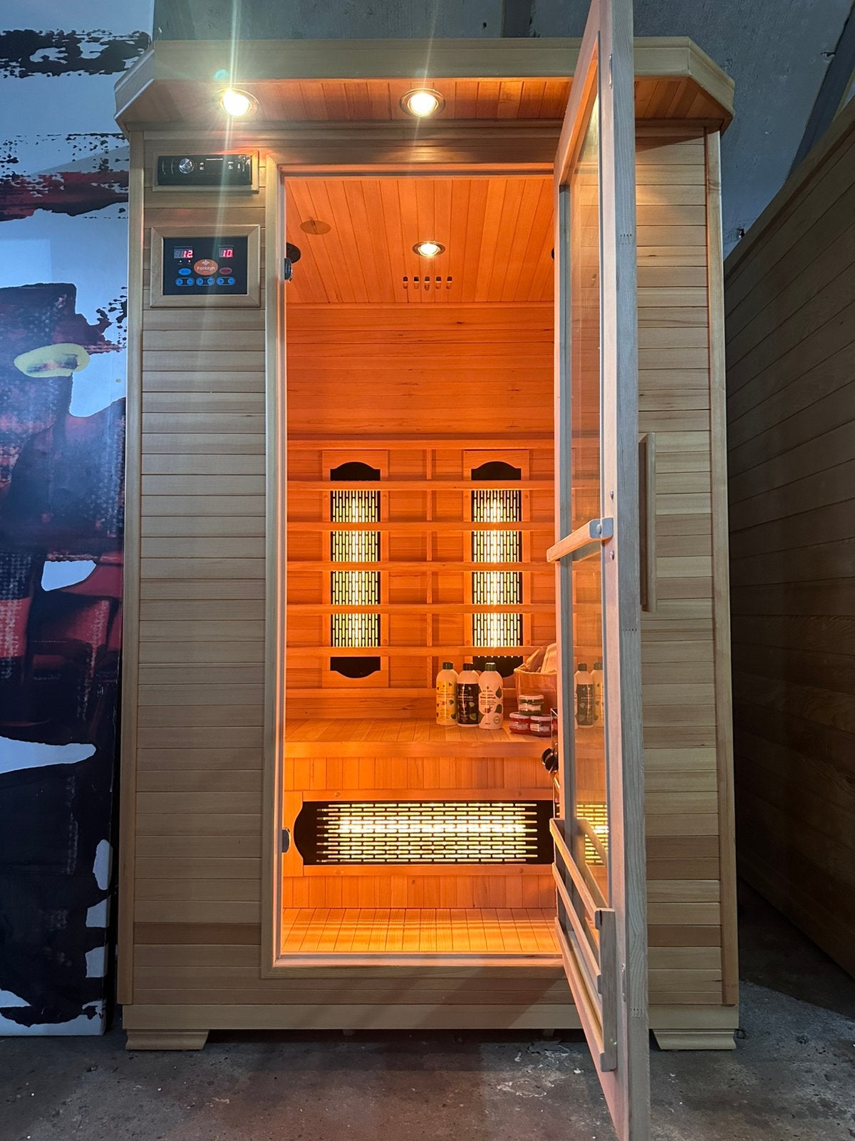 Combi Sauna | Infrarood + Finse Kachel | Showmodel OP = OP