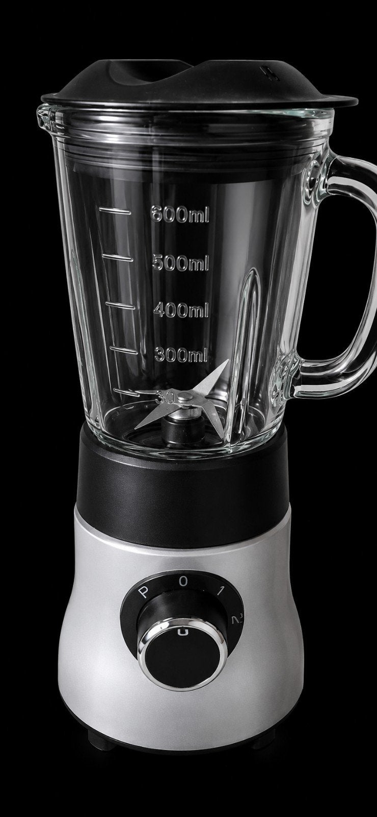 Compacte Blender met Glazen Kan - Ideaal voor Smoothies, Ophalen of Verzenden, Gebruikt, Blender