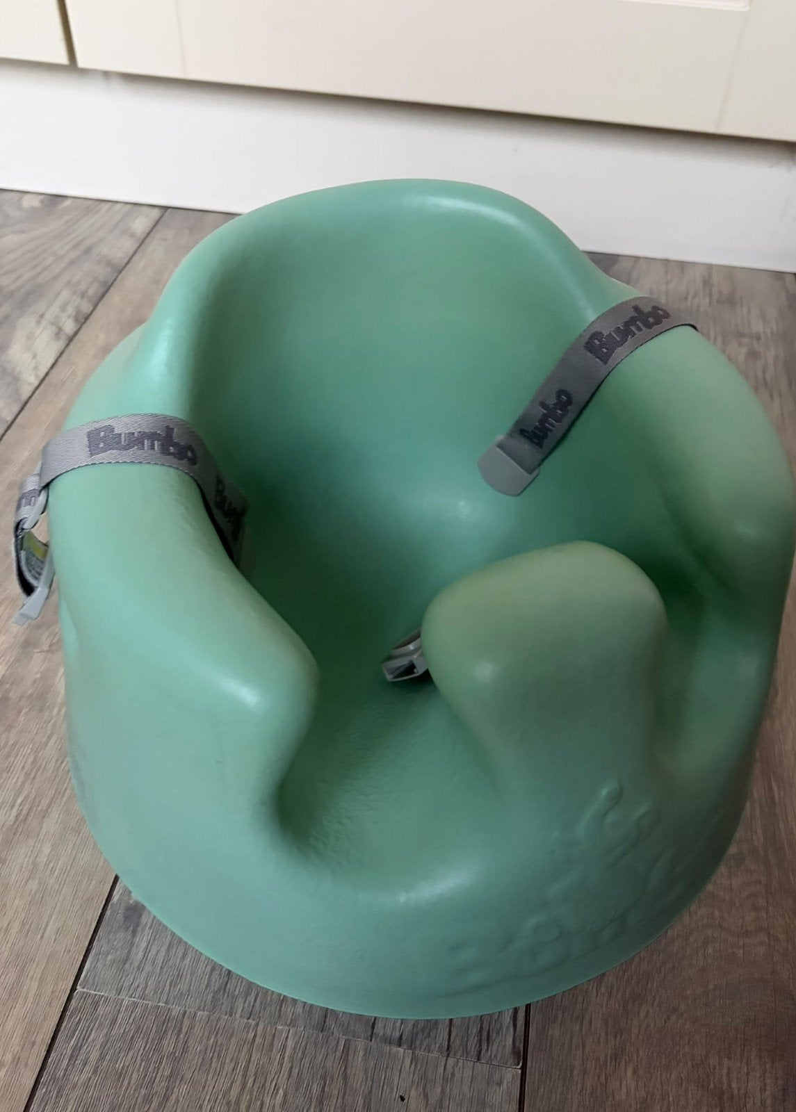 Bumbo babystoel - Groen met veiligheidsgordel, Ophalen, Gebruikt, Gordel(s)