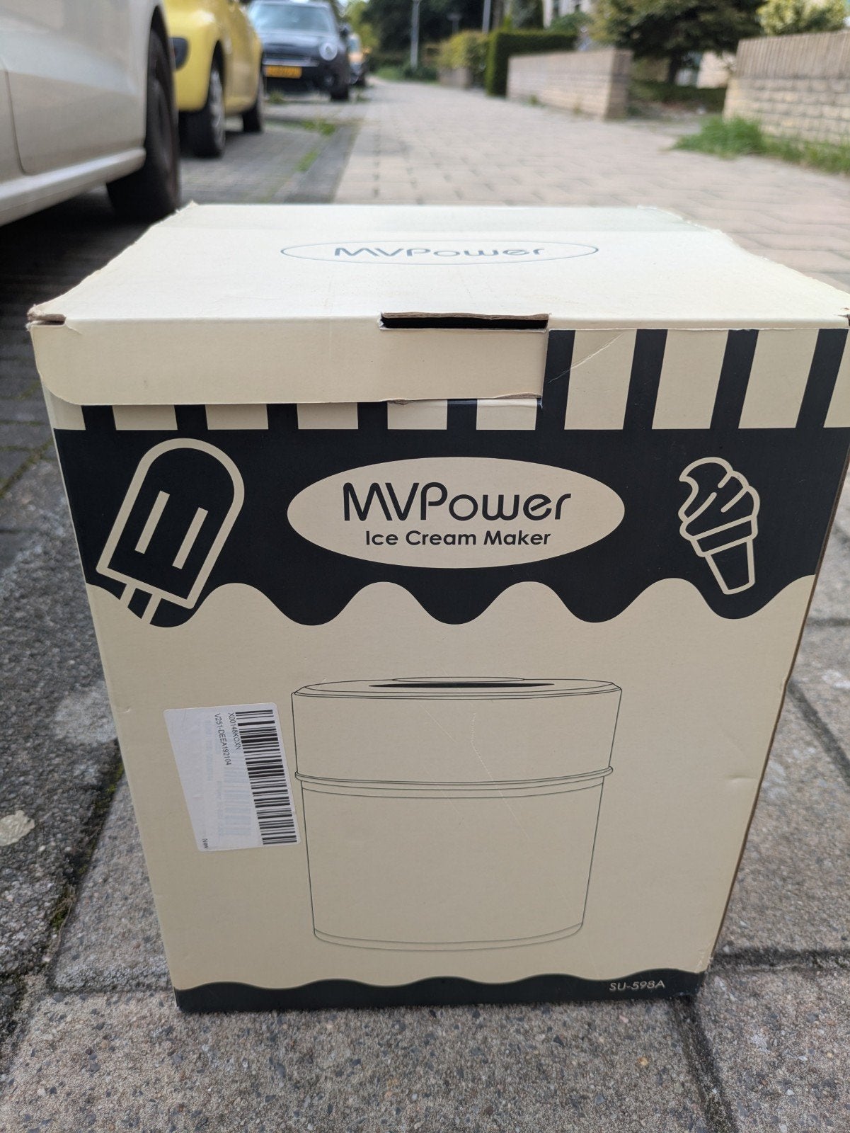 MVPower IJsmachine - Zelfvriezend, 2L, Touchscreen, Ophalen of Verzenden, Gebruikt, Zelfvriezend