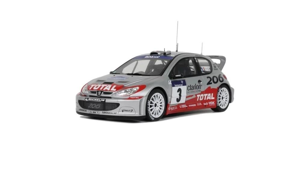 Peugeot 206 WRC Tour de Corse 2002 - 1:18 - OttOmobile, Hobby en Vrije tijd, Modelauto's | 1:18, OttOMobile, Rue de L' Ecusson 2, 56120 Josselin France
