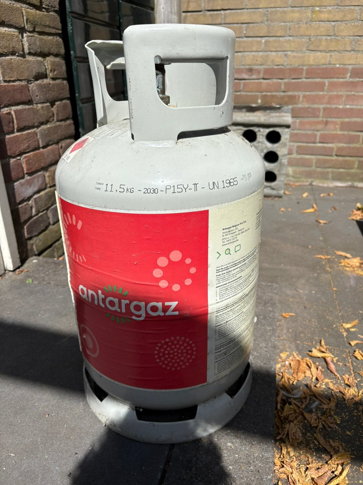 Gasfles propaan 10,5 kg gevuld, Ophalen, Nieuw
