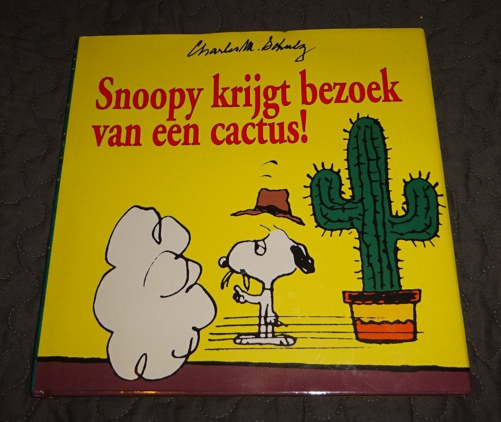 Snoopy krijgt bezoek van een cactus - vintage uniek boek, Verzamelen, Ophalen, Snoopy, Zo goed als nieuw, Overige typen