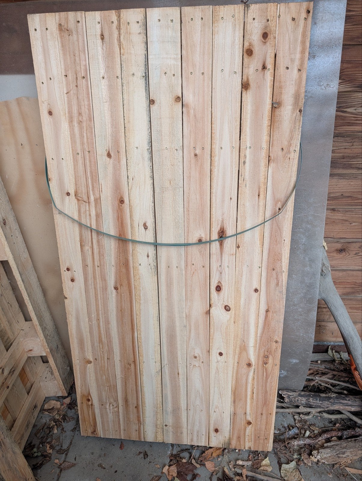 Pallet 73x145x12 cm, Ophalen, Gebruikt, 50 mm of meer, Pallet