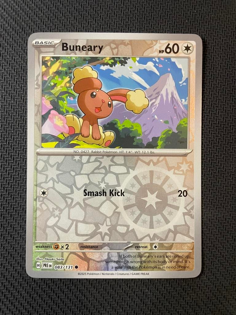 Buneary 083/131 Reverse Holo Prismatic Evolutions Packfresh, Ophalen of Verzenden, Zo goed als nieuw