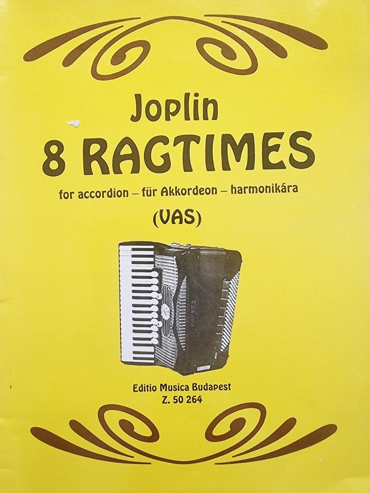 Joplin 8 Ragtimes voor Accordeon - Muziekboek Div37, Muziek en Instrumenten, Bladmuziek, Gebruikt, Verzenden, Thema, Populair