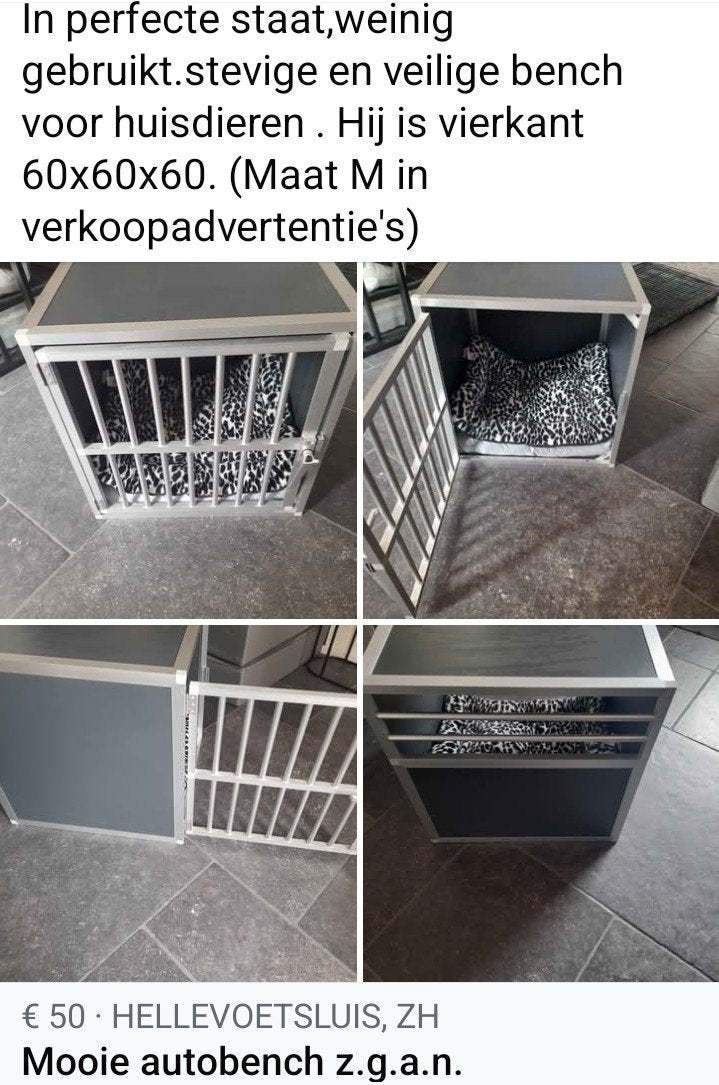 Aluminium Bench 60 x 60 x 60 cm., Ophalen of Verzenden, Zo goed als nieuw