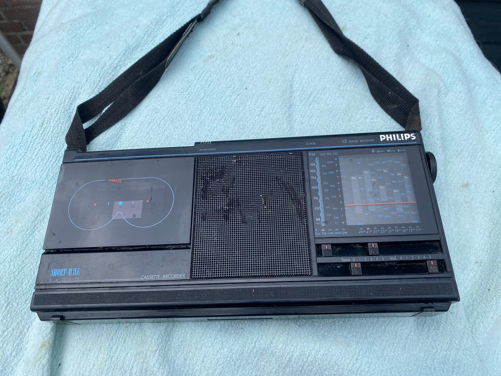 Philips D7476/00 Draagbare Radio Cassette Recorder, Ophalen of Verzenden, Gebruikt, Radio