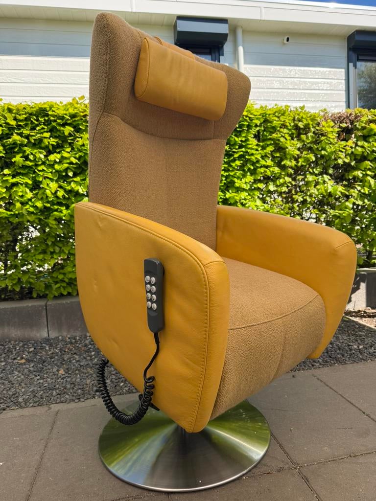 Luxe Prominent sta op stoel relax fauteuil gratis bezorging, Ophalen of Verzenden, Zo goed als nieuw, Leer, Ruim 100 kort gebruikte modellen in alle kleuren en maten